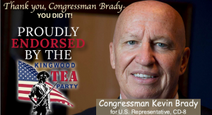 KWTP Endorses Congressman Kevin Brady for CD-8